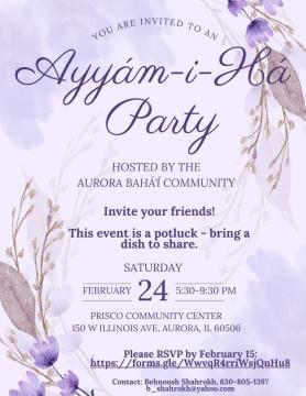 Ayyam-i-Ha Party in Aurora, IL